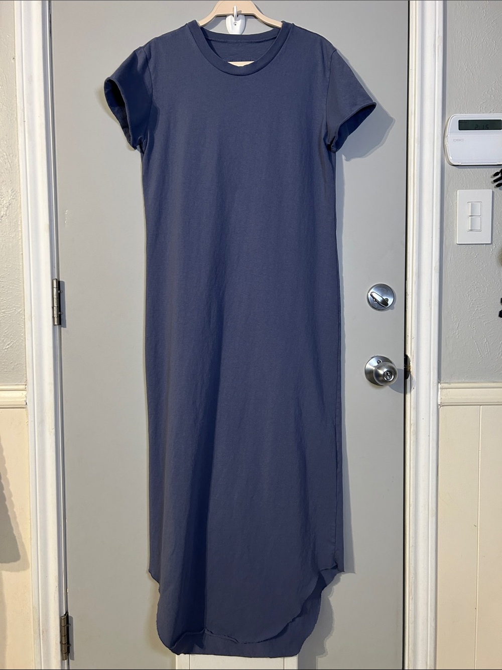 Frank & Eileen Harper Perfect Tee Maxi T-Shirt Dress in soft blue